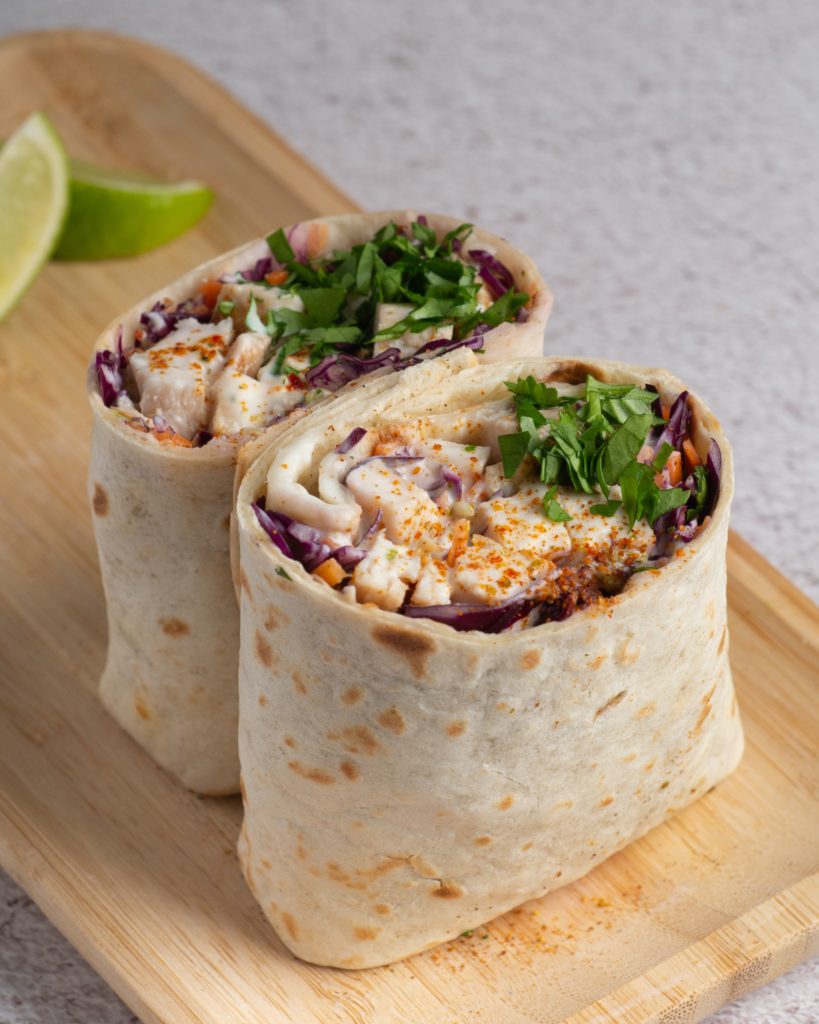 Photo de burritos pour illustrer l'intégration de description d'images pour améliorer son référencement SEO en web marketing.